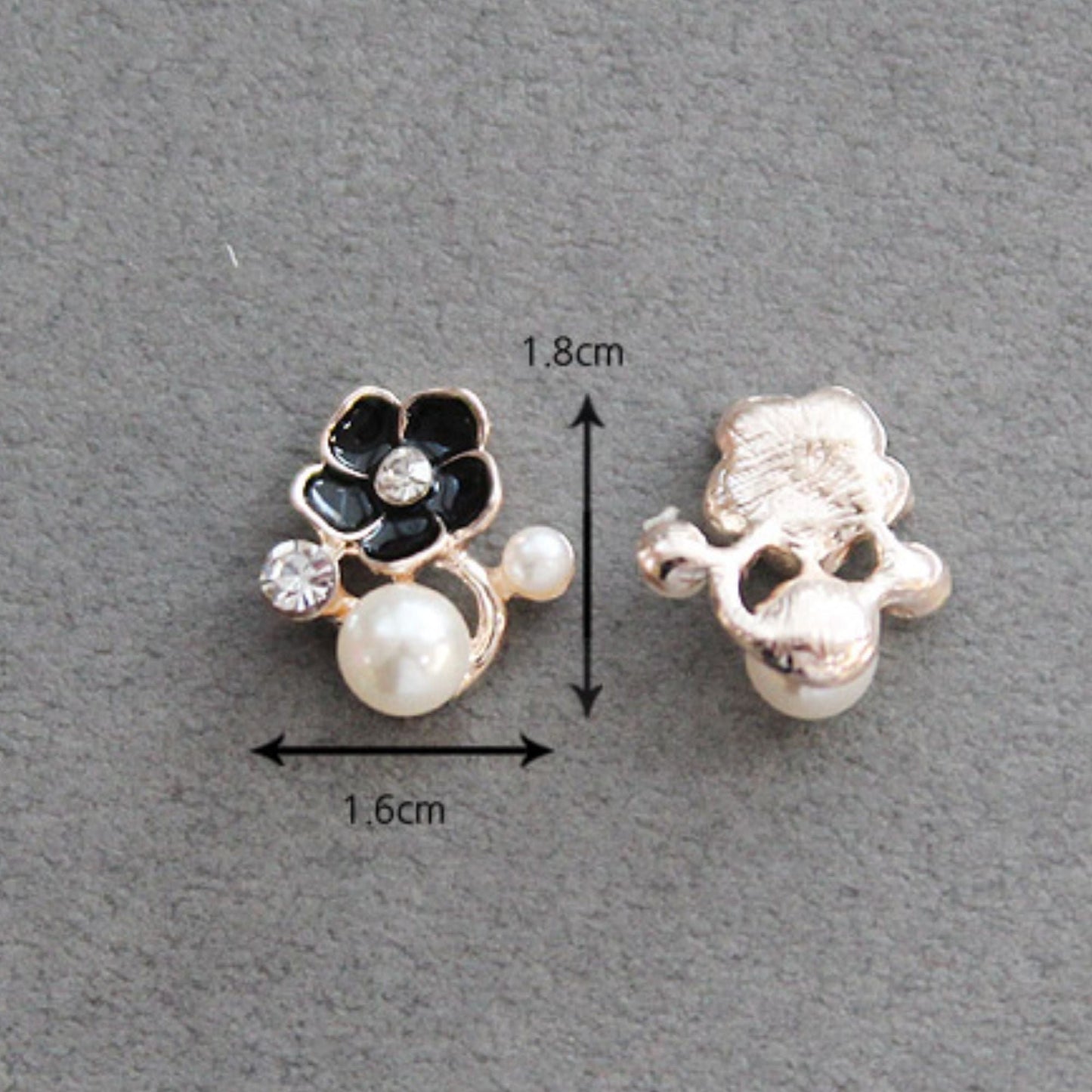 Floral Pearl Embellishments for Crafts 5/10pcs