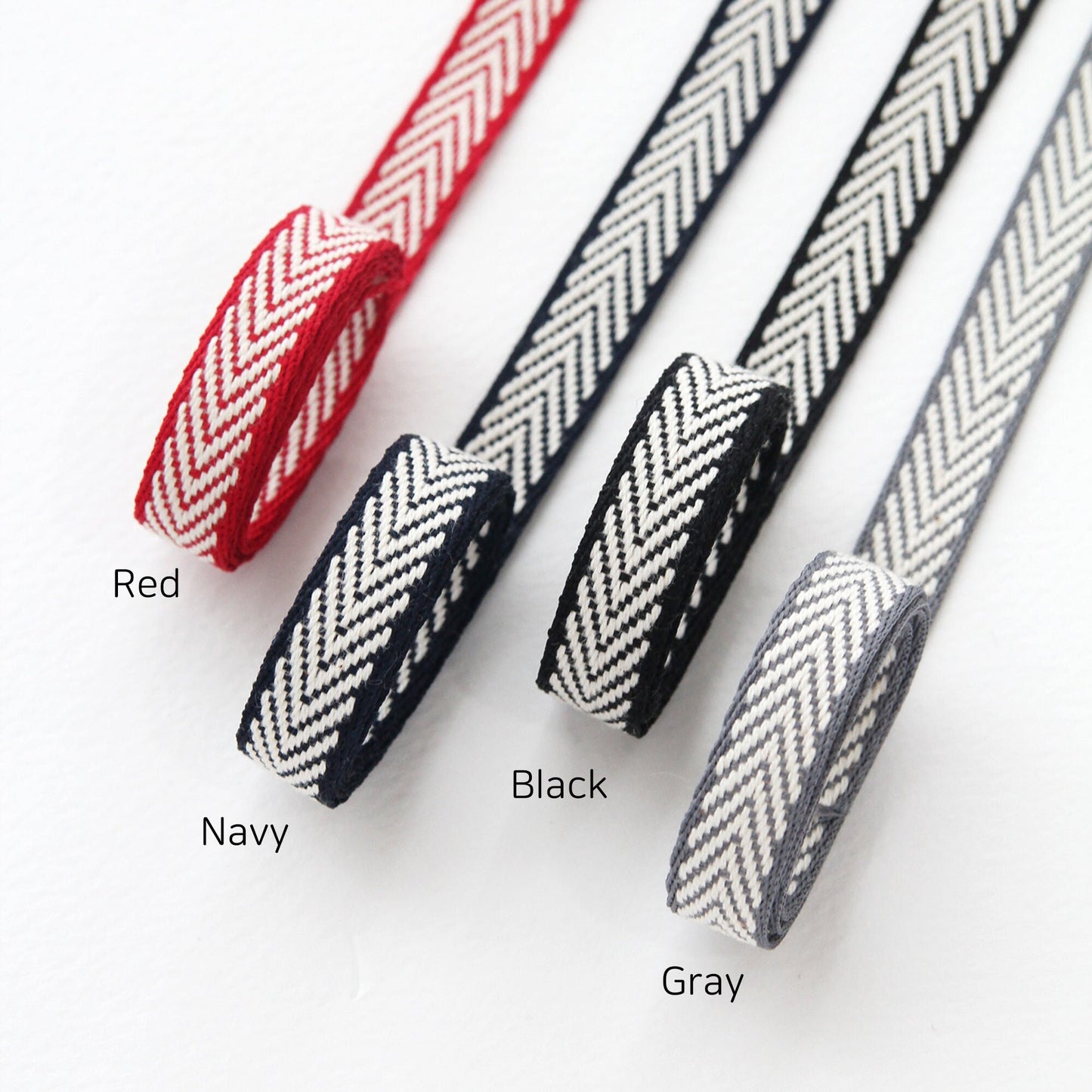 Arrow-Shaped Pattern  Woven Ribbon 0.39inch (1cm) x 5/10Yards