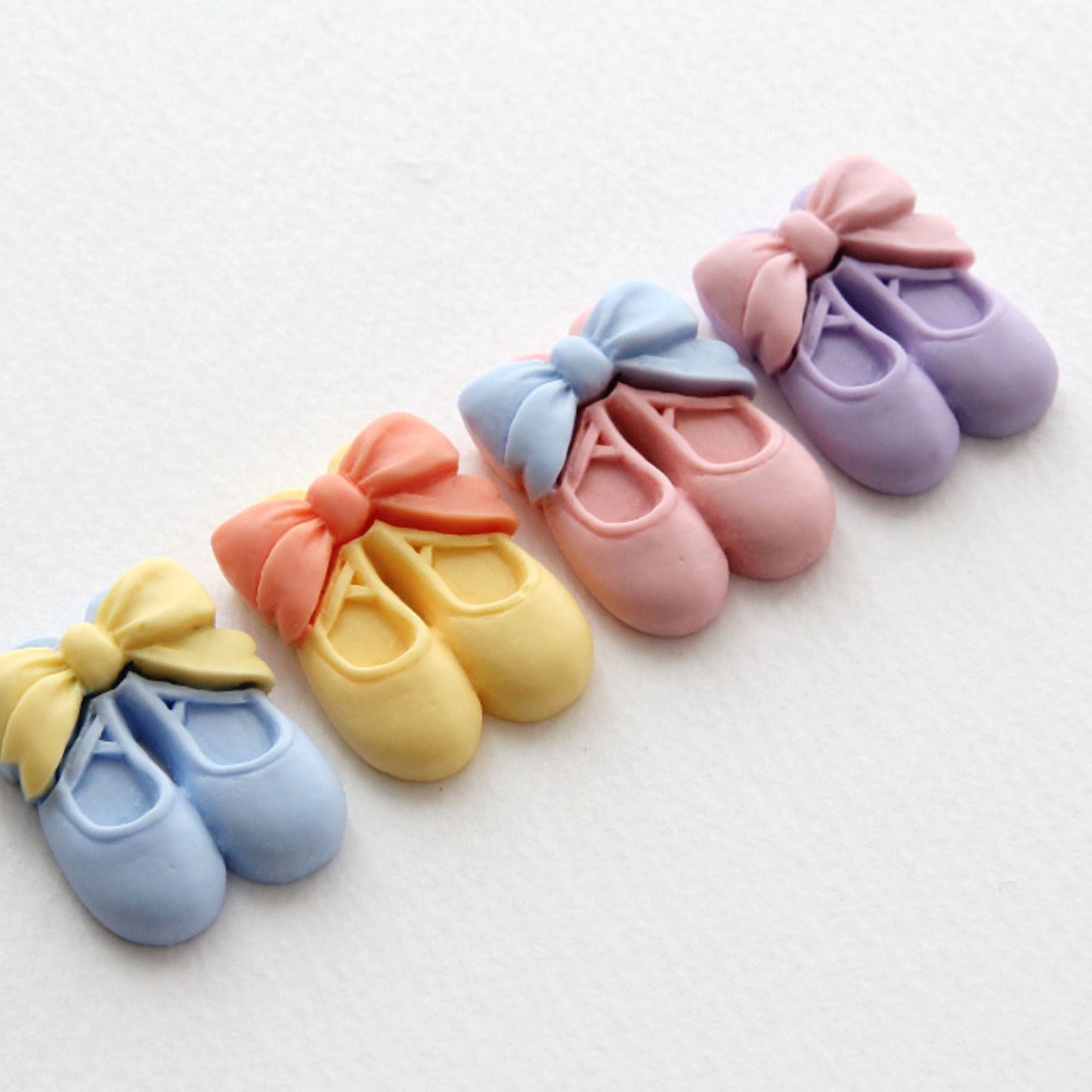 Ballet Shoes Flatback Cabochon, Phone Case  Craft Decor Hair Clip DIY Supplies 4pcs