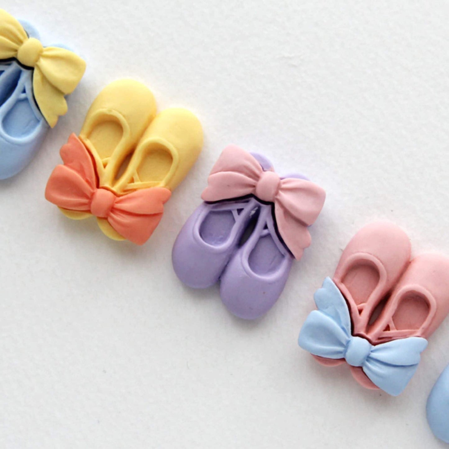 Ballet Shoes Flatback Cabochon, Phone Case  Craft Decor Hair Clip DIY Supplies 4pcs