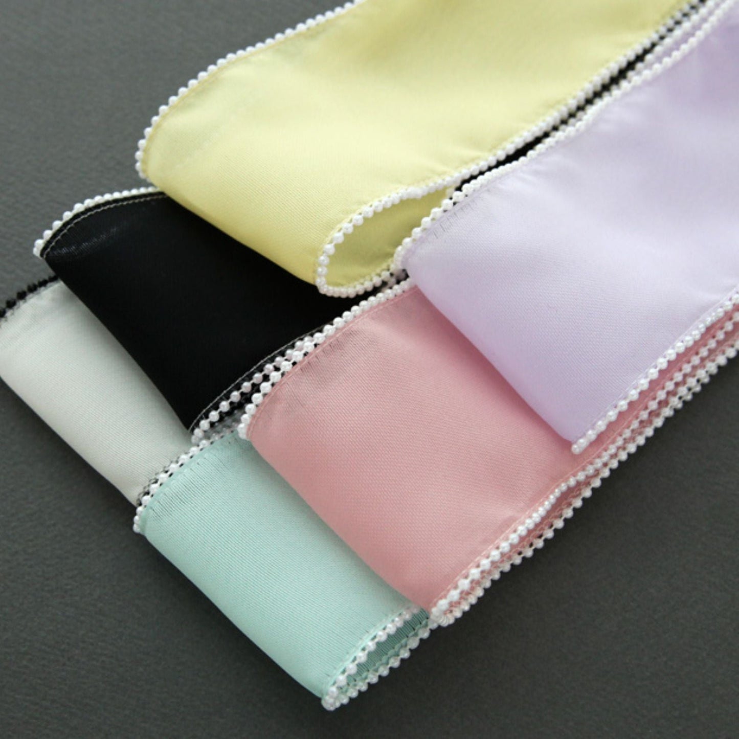 Pearl-Edged Organdy Ribbon 2/5/10Yard