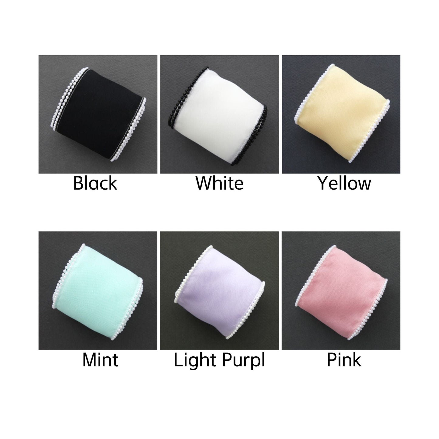 Pearl-Edged Organdy Ribbon 2/5/10Yard