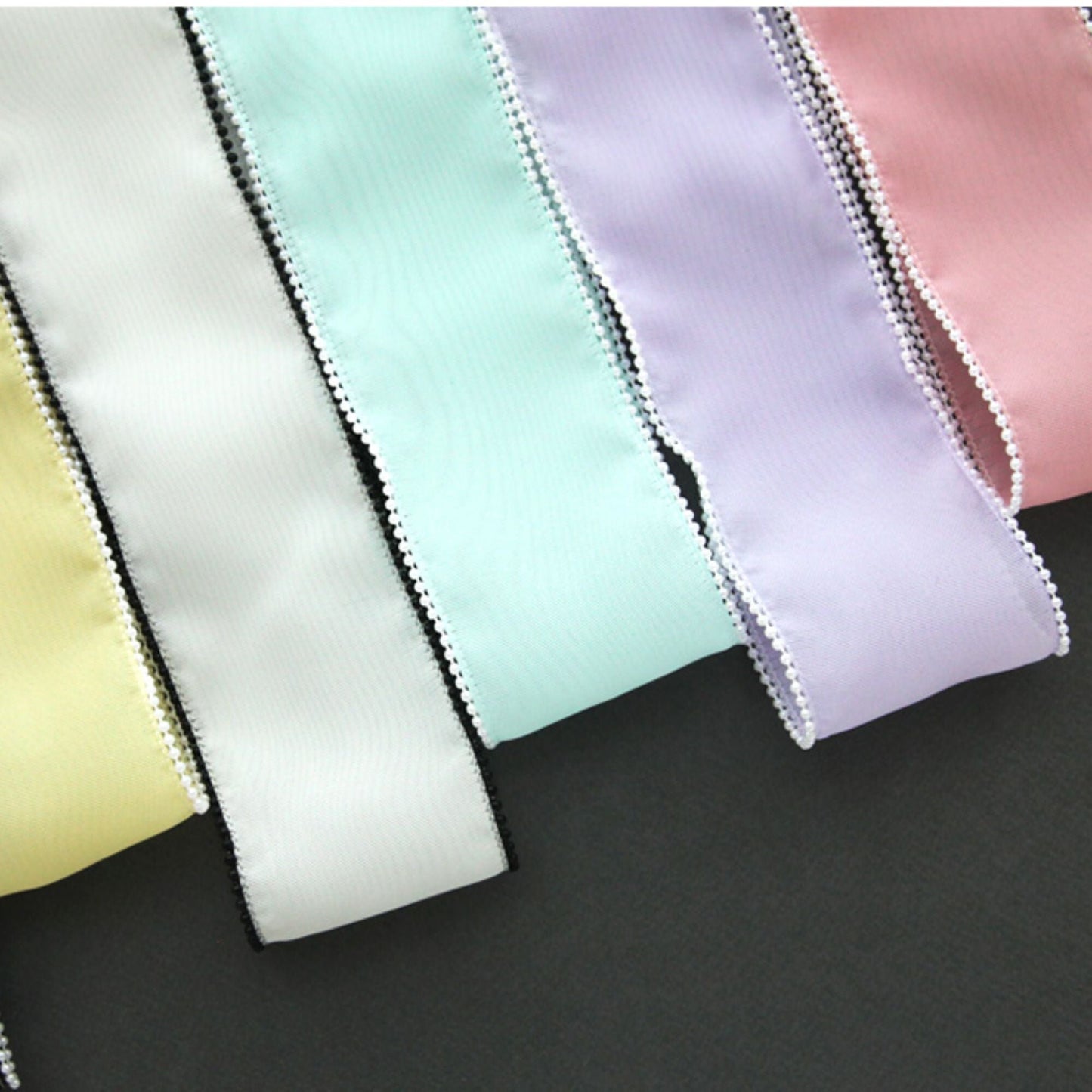 Pearl-Edged Organdy Ribbon 2/5/10Yard