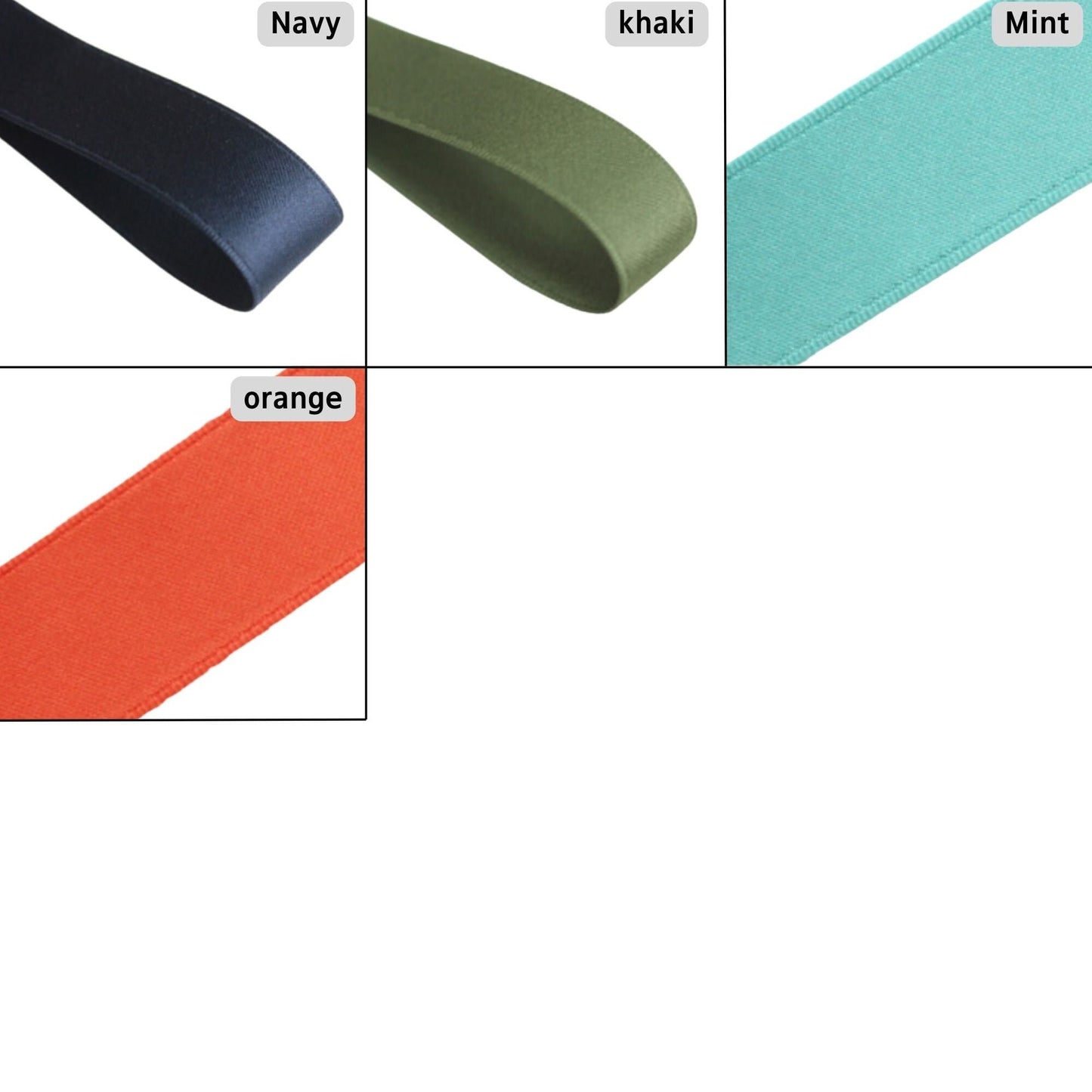 Matt Satin Ribbon 2.5/4cm(0.98/1.57") x 5Yards