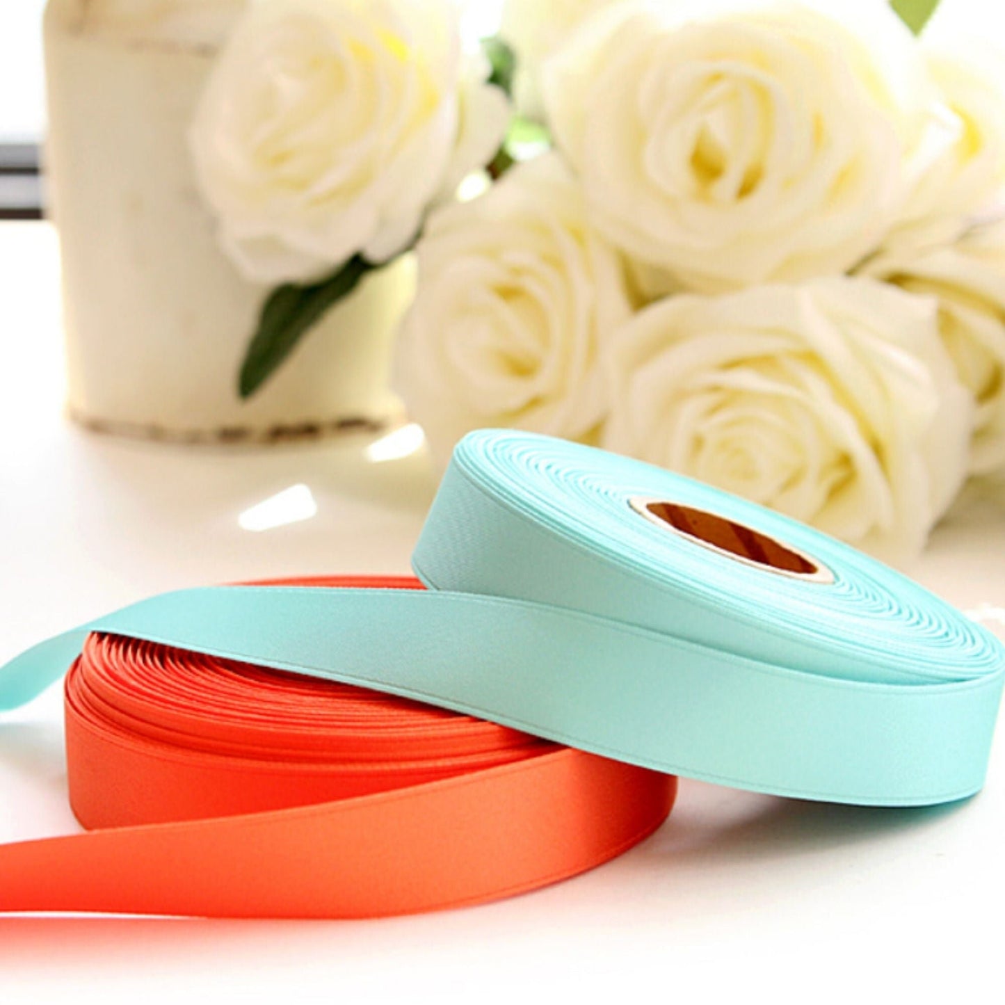 Matt Satin Ribbon 2.5/4cm(0.98/1.57") x 5Yards