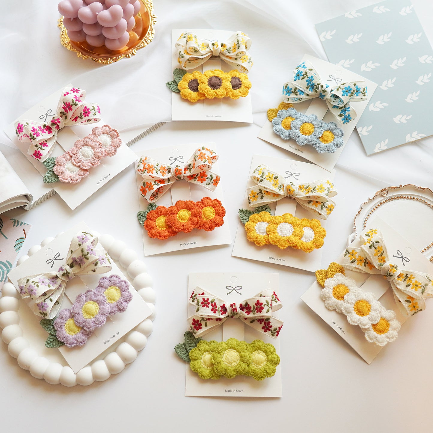 Sunny Meadow Hair Clip Set