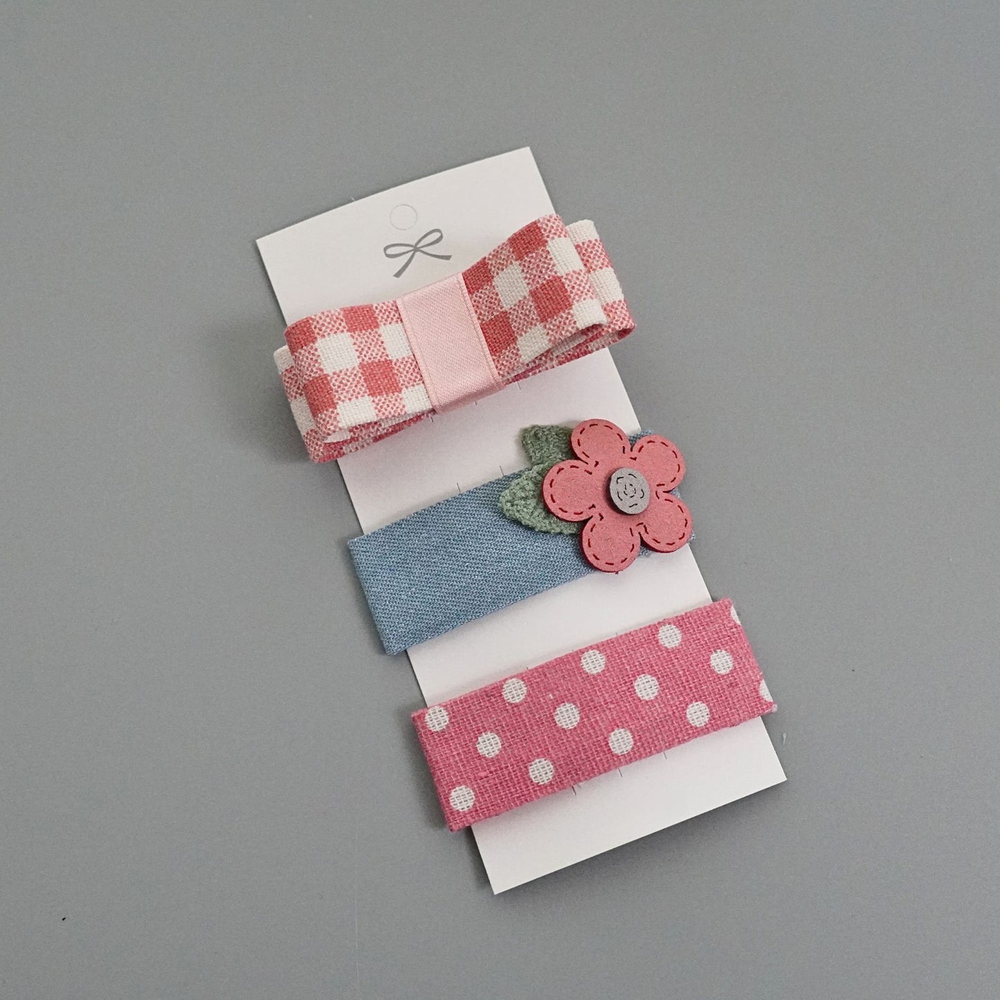Sweet Trio Hair Clips Set