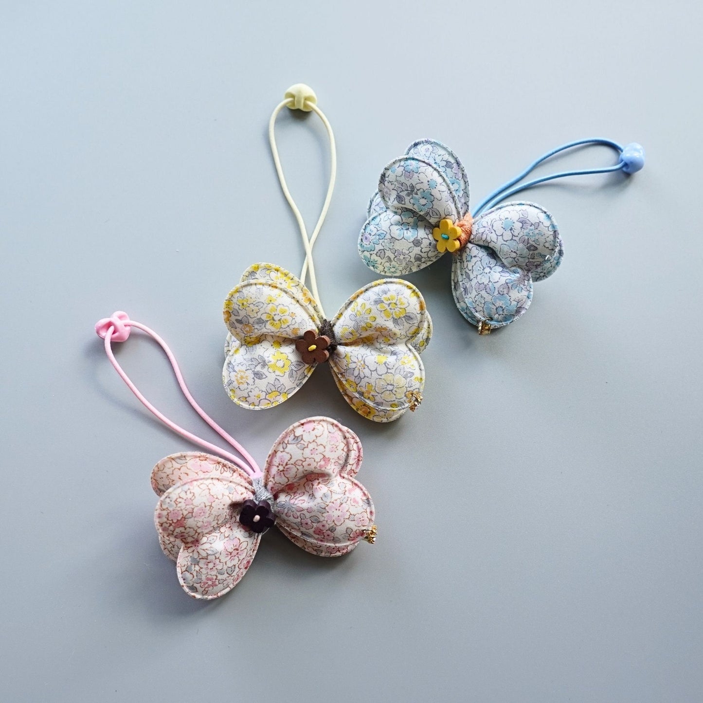 Blossom Delight Hair Ties and Snap Clip Set