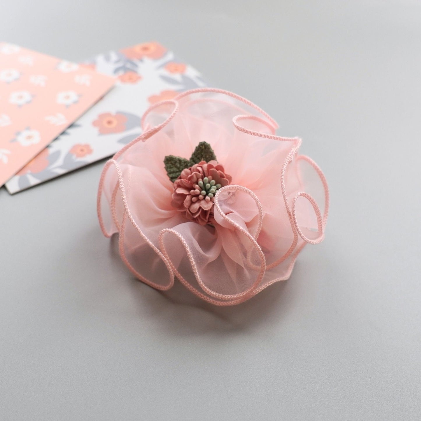 Organdi Flower Girls Hair Clips
