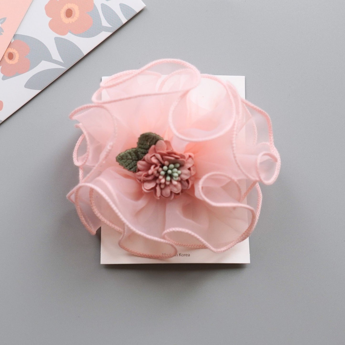 Organdi Flower Girls Hair Clips