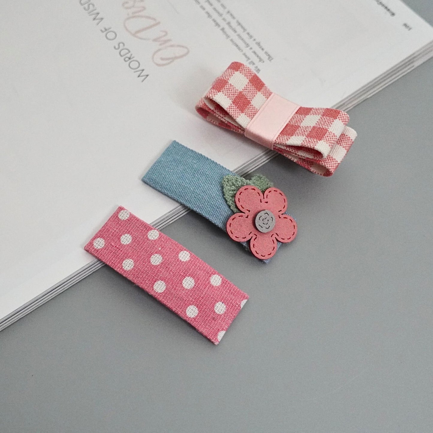 Sweet Trio Hair Clips Set