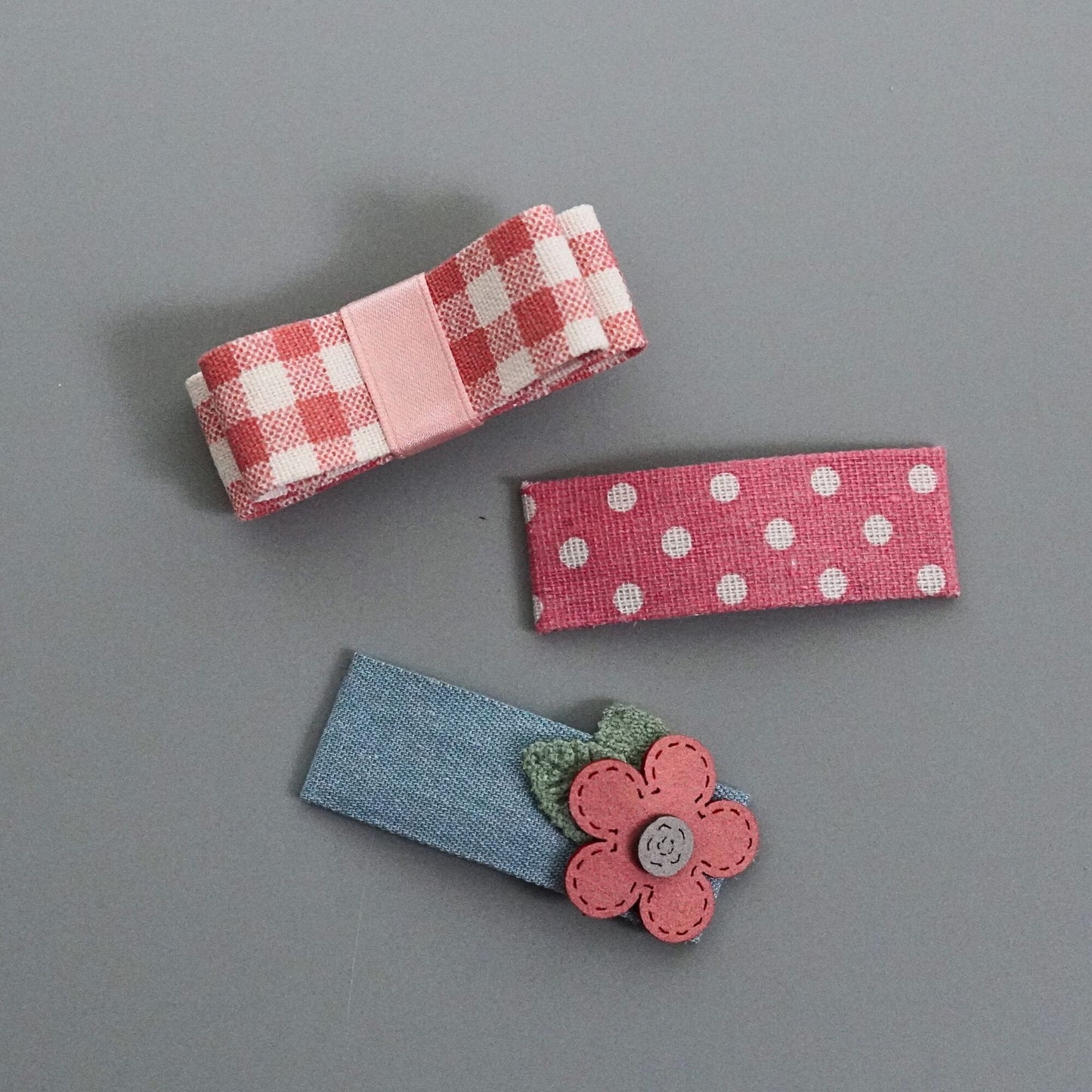 Sweet Trio Hair Clips Set