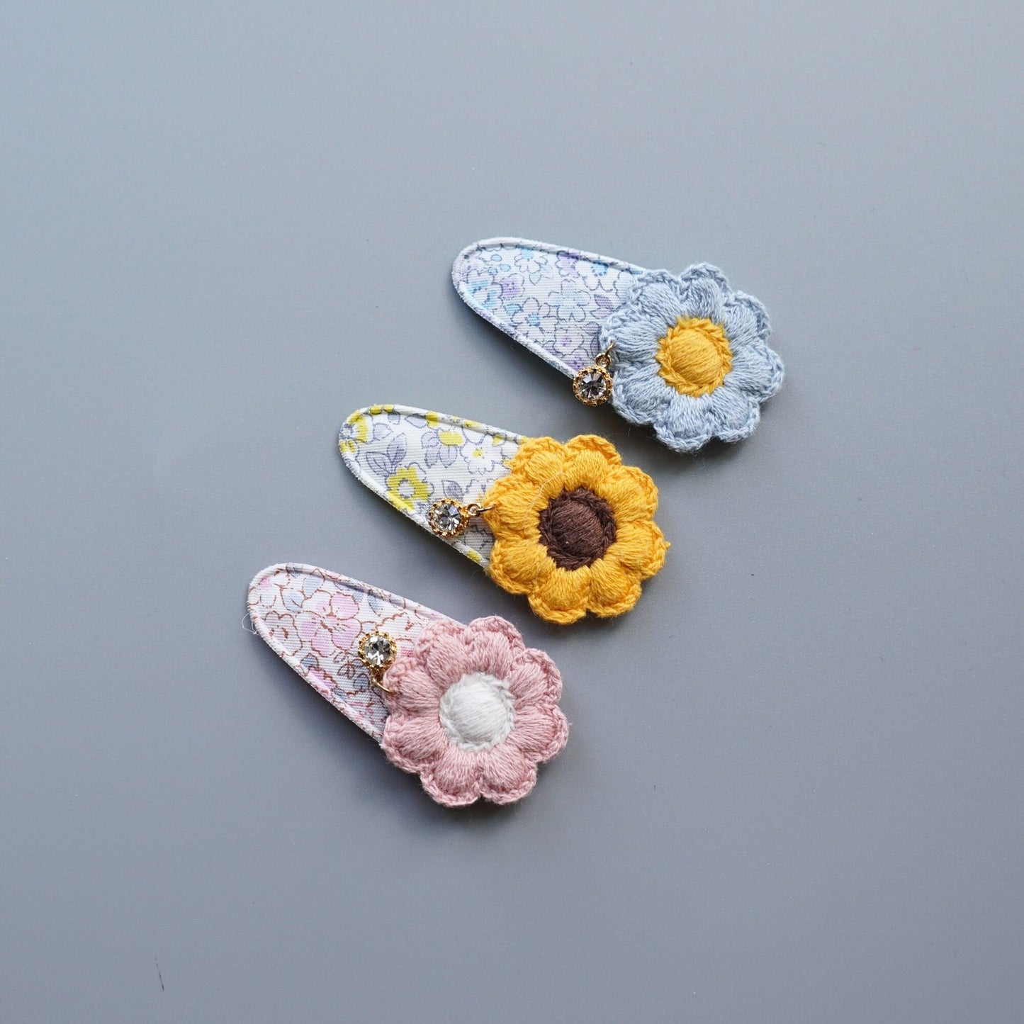 Blossom Delight Hair Ties and Snap Clip Set