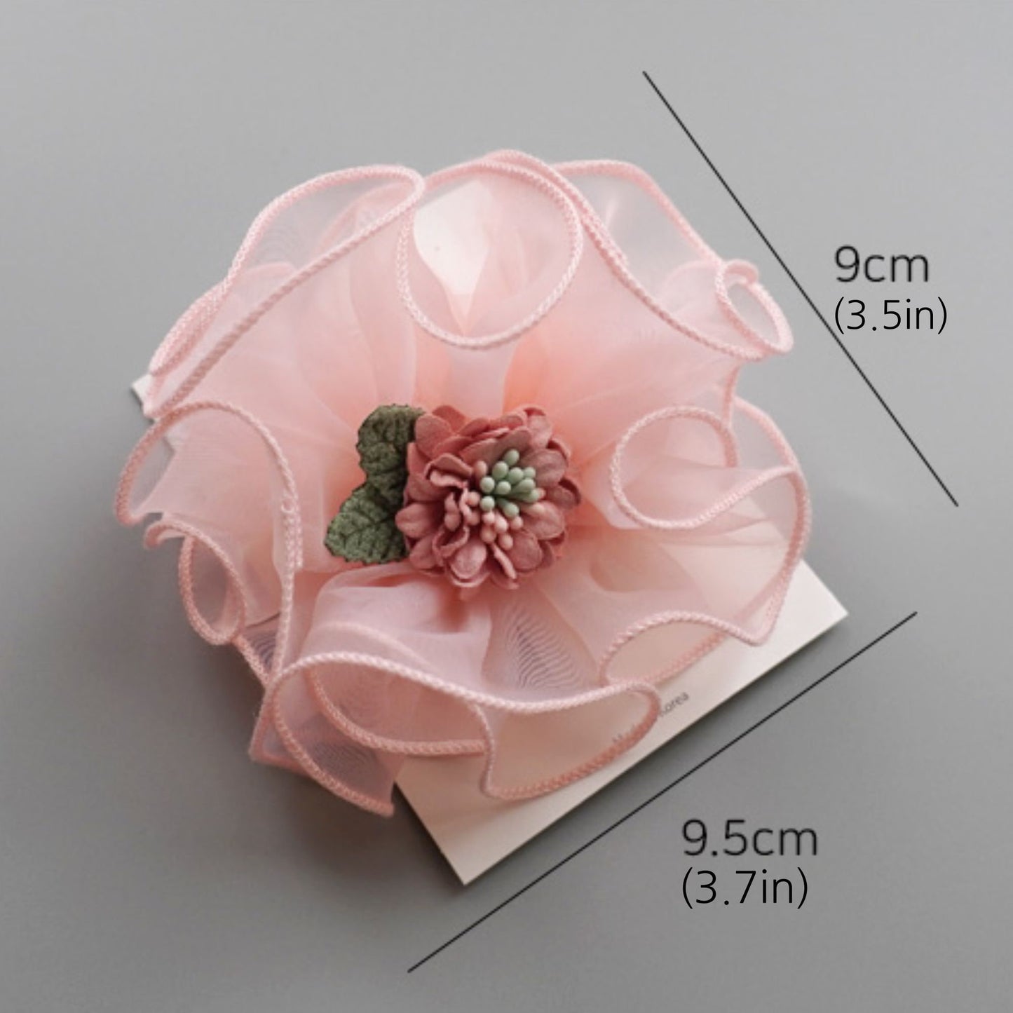 Organdi Flower Girls Hair Clips