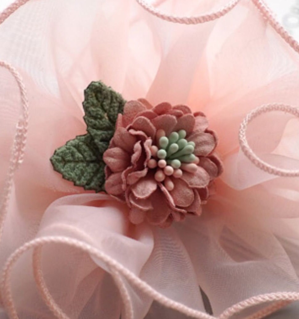 Organdi Flower Girls Hair Clips