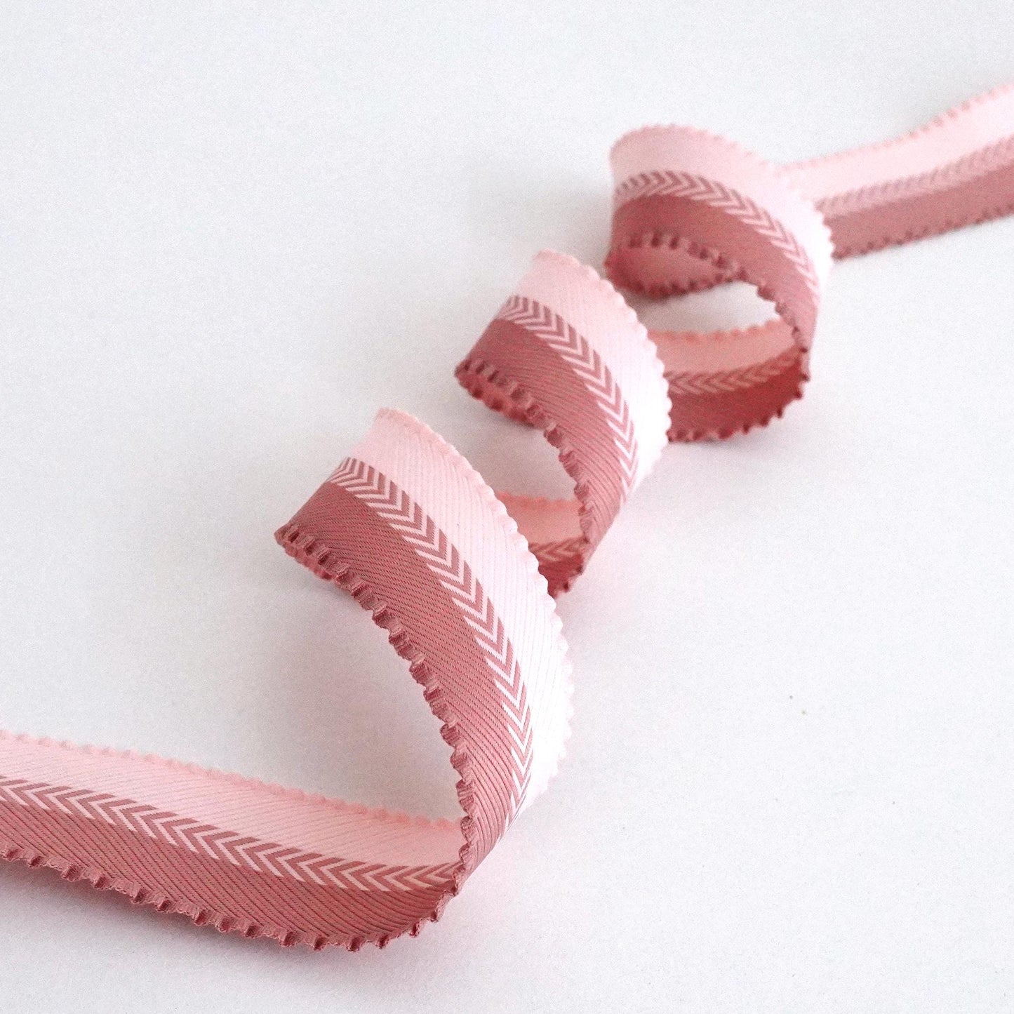 Pastel Frill-Edged Herringbone Ribbon (5/10Yards)  Crafting, Gift Wrap, DIY Accessories