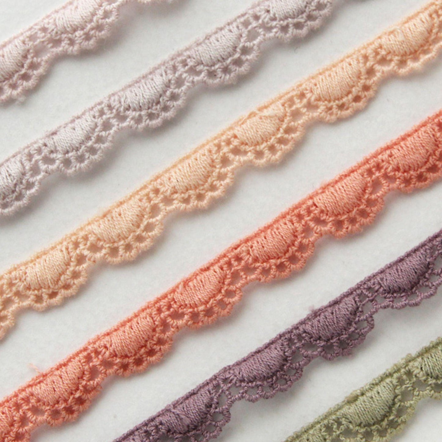 Semicircle Scallop Edge Lace Trim 5/10Yards