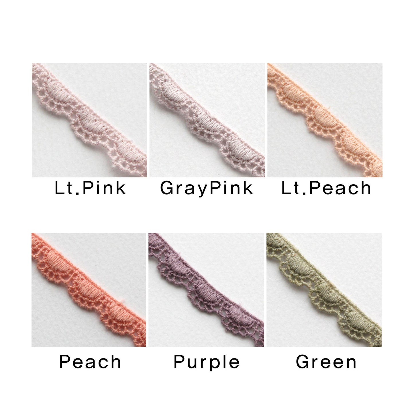 Semicircle Scallop Edge Lace Trim 5/10Yards