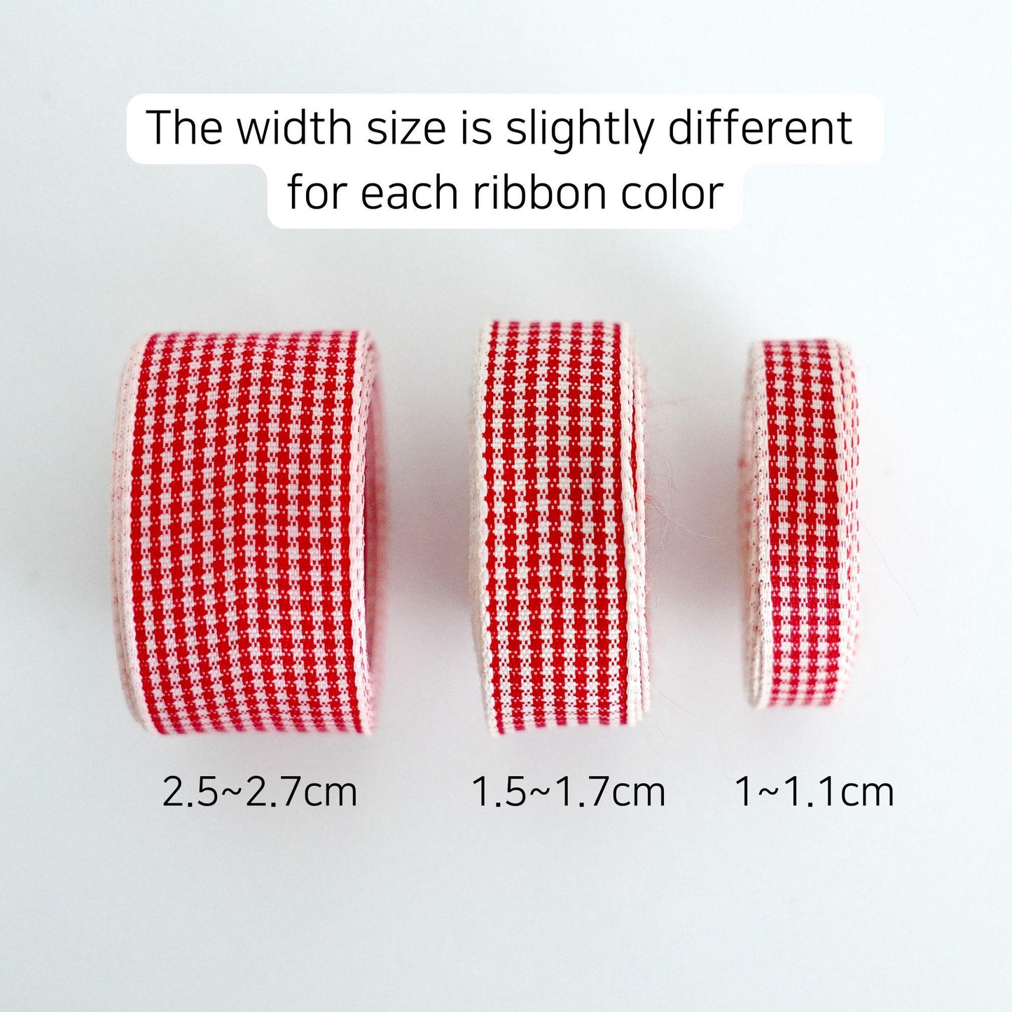 Gingham Check Ribbon 5Yards