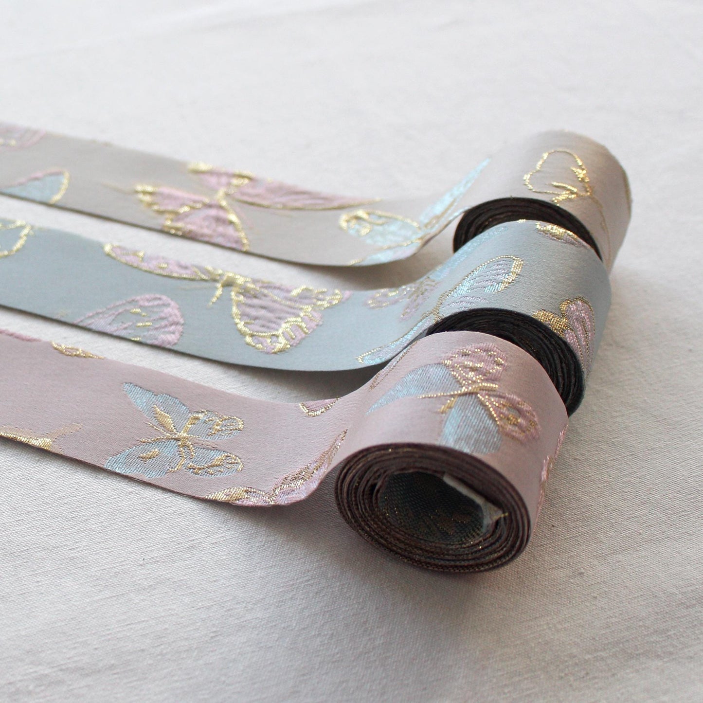 Butterfly Satin Ribbon Width 1.57inch(4cm) x 5/10Yards