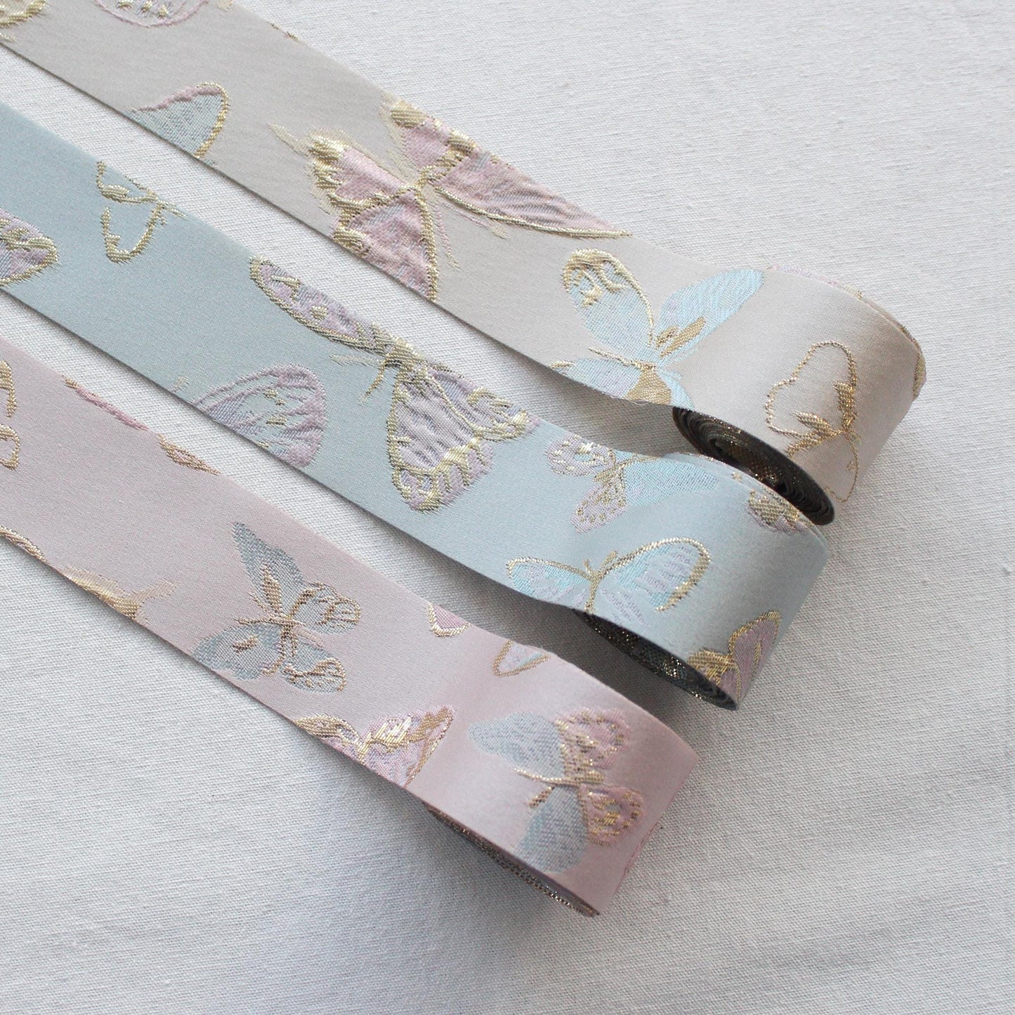 Butterfly Satin Ribbon Width 1.57inch(4cm) x 5/10Yards