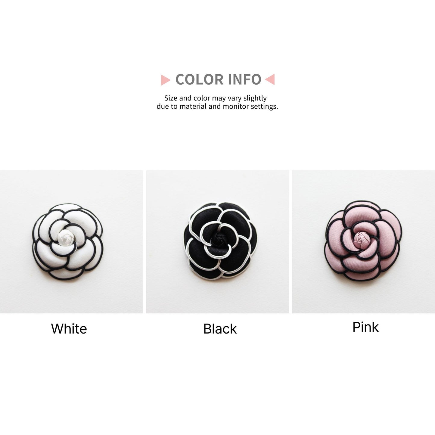 Romantic Camellia Corsage 2pcs