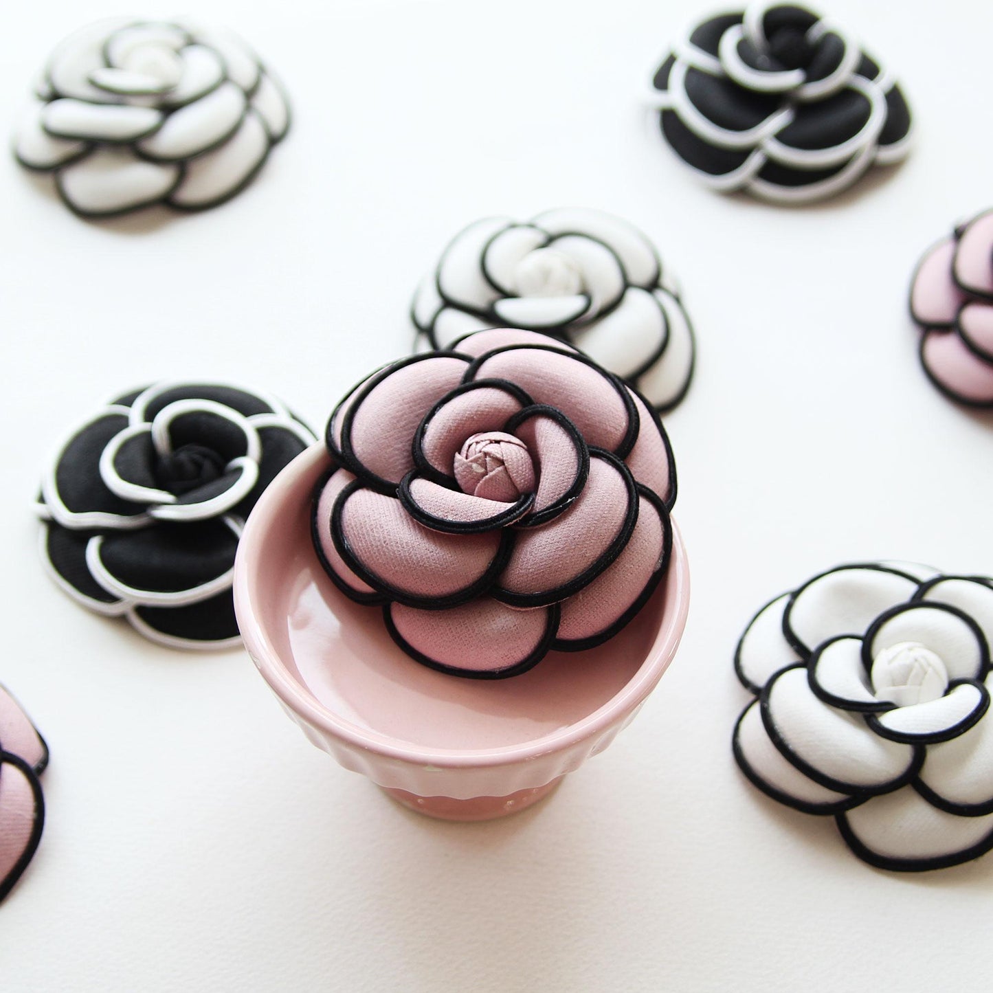 Romantic Camellia Corsage 2pcs