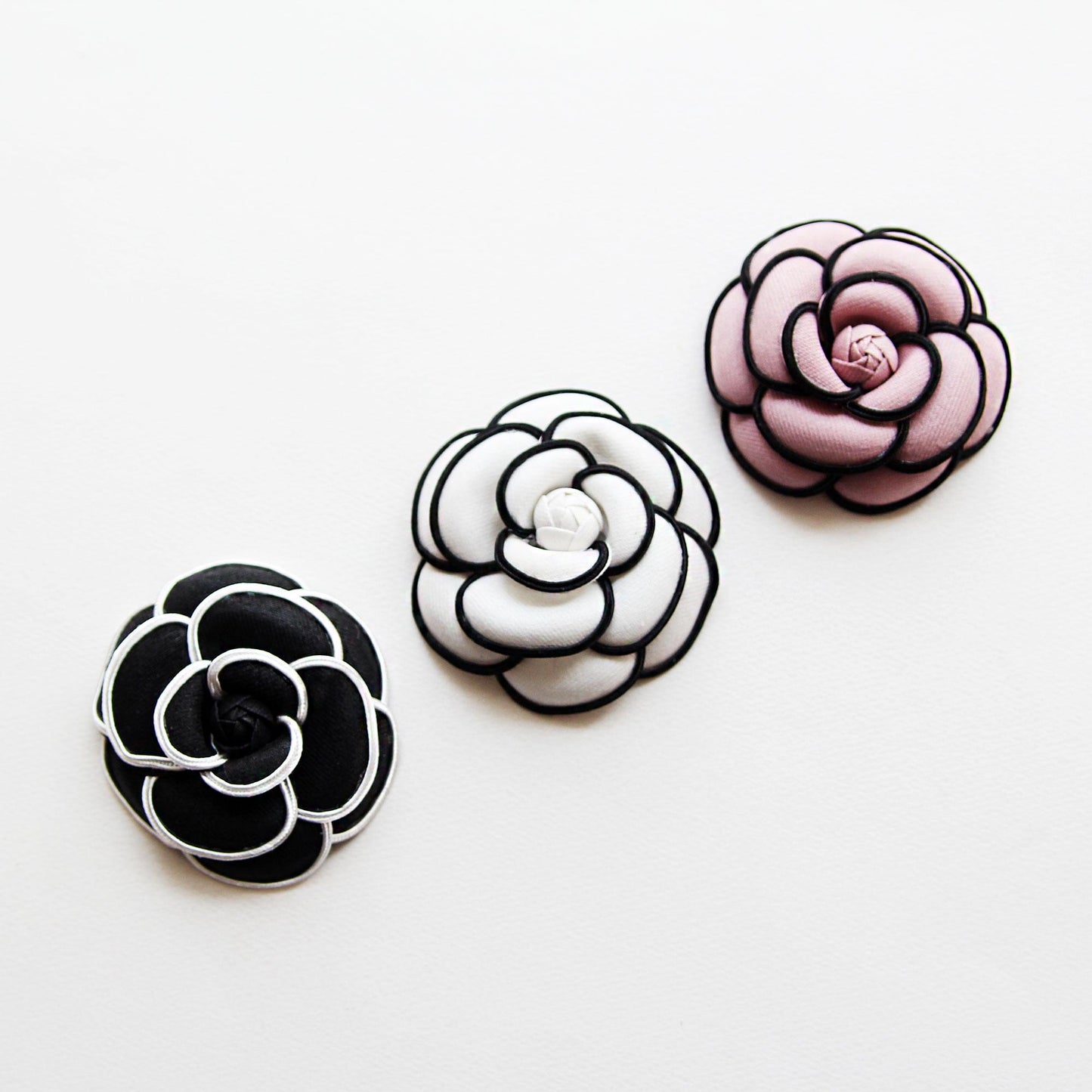 Romantic Camellia Corsage 2pcs