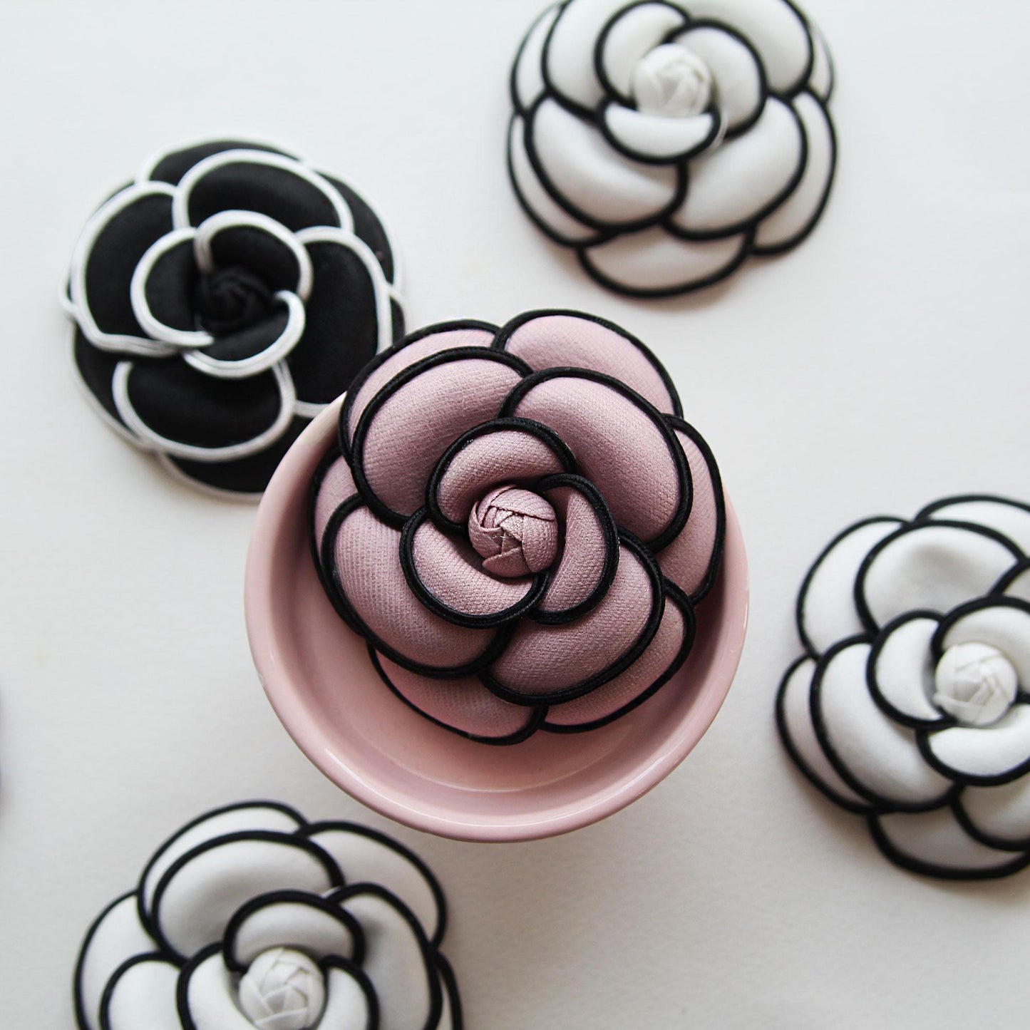 Romantic Camellia Corsage 2pcs