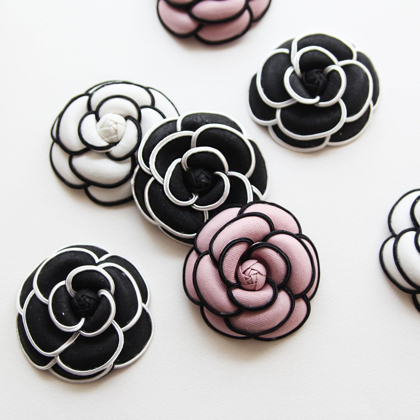 Romantic Camellia Corsage 2pcs