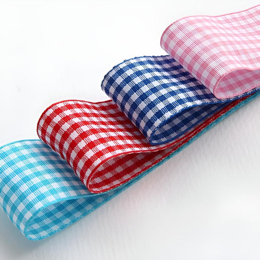 Color Pop Gingham Ribbon 5Yards