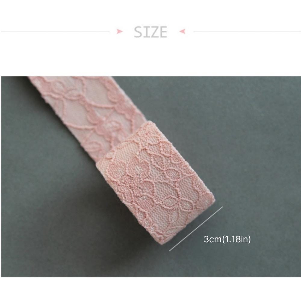 Floral Lace Fabric Ribbon 1.18inch(3cm)x 5/10Yards