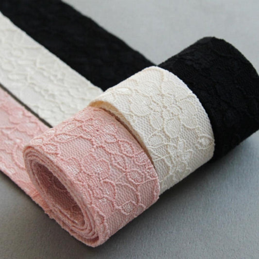 Floral Lace Fabric Ribbon 1.18inch(3cm)x 5/10Yards