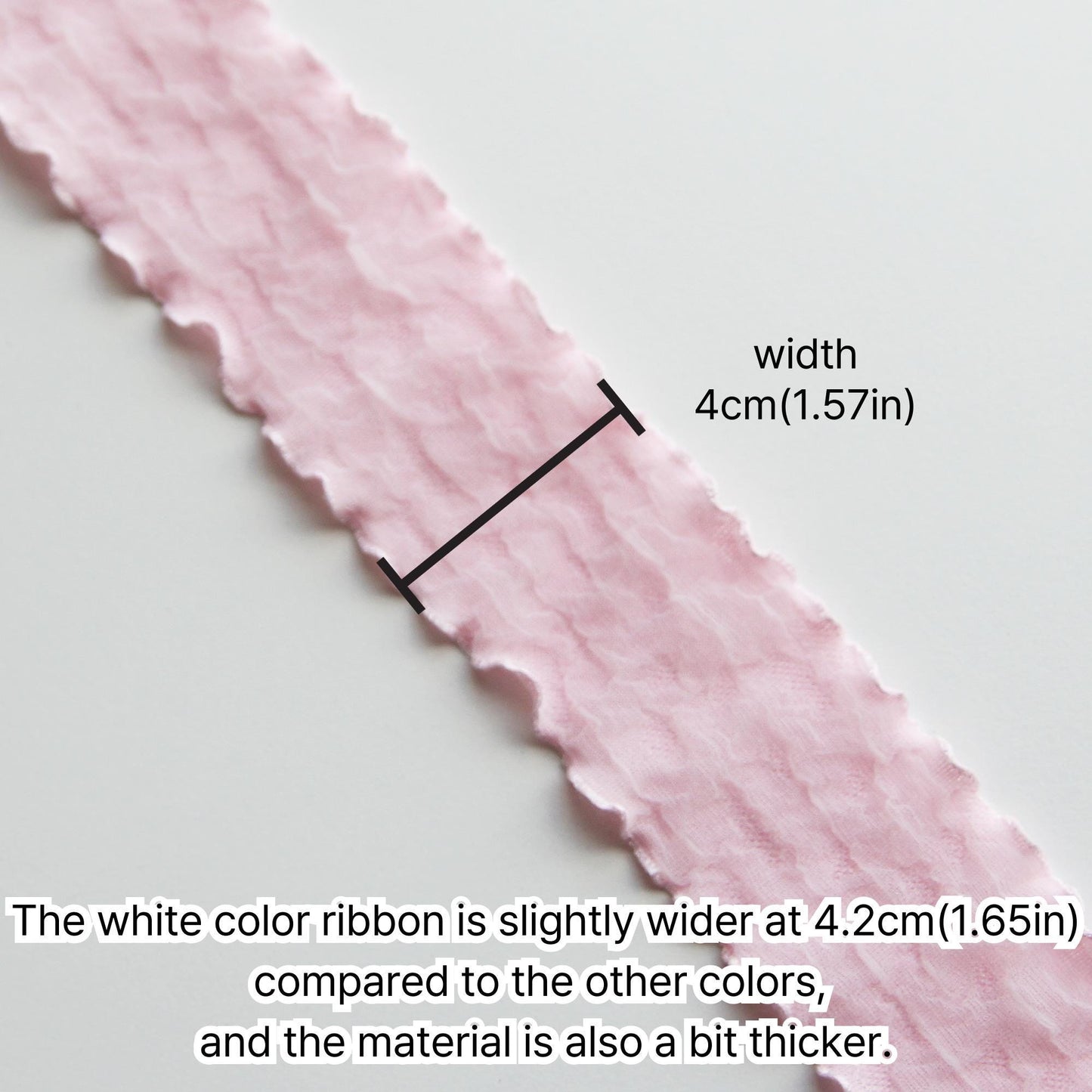 Pastel Ruffle Ribbon 1.57inch (4cm) x 5Yards