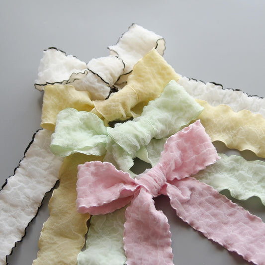 Pastel Ruffle Ribbon 1.57inch (4cm) x 5Yards