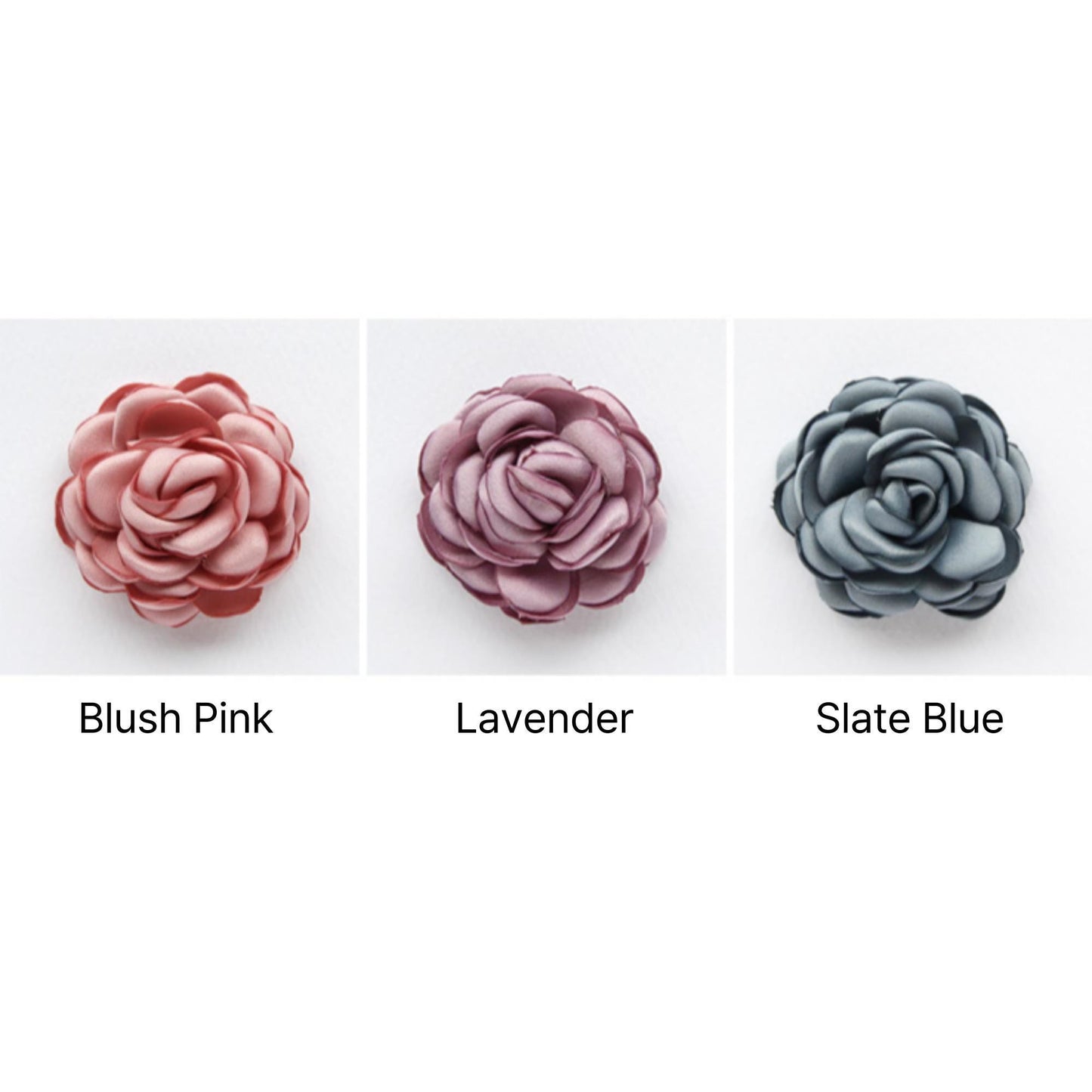 Elegant Satin Rose Corsage 2pcs