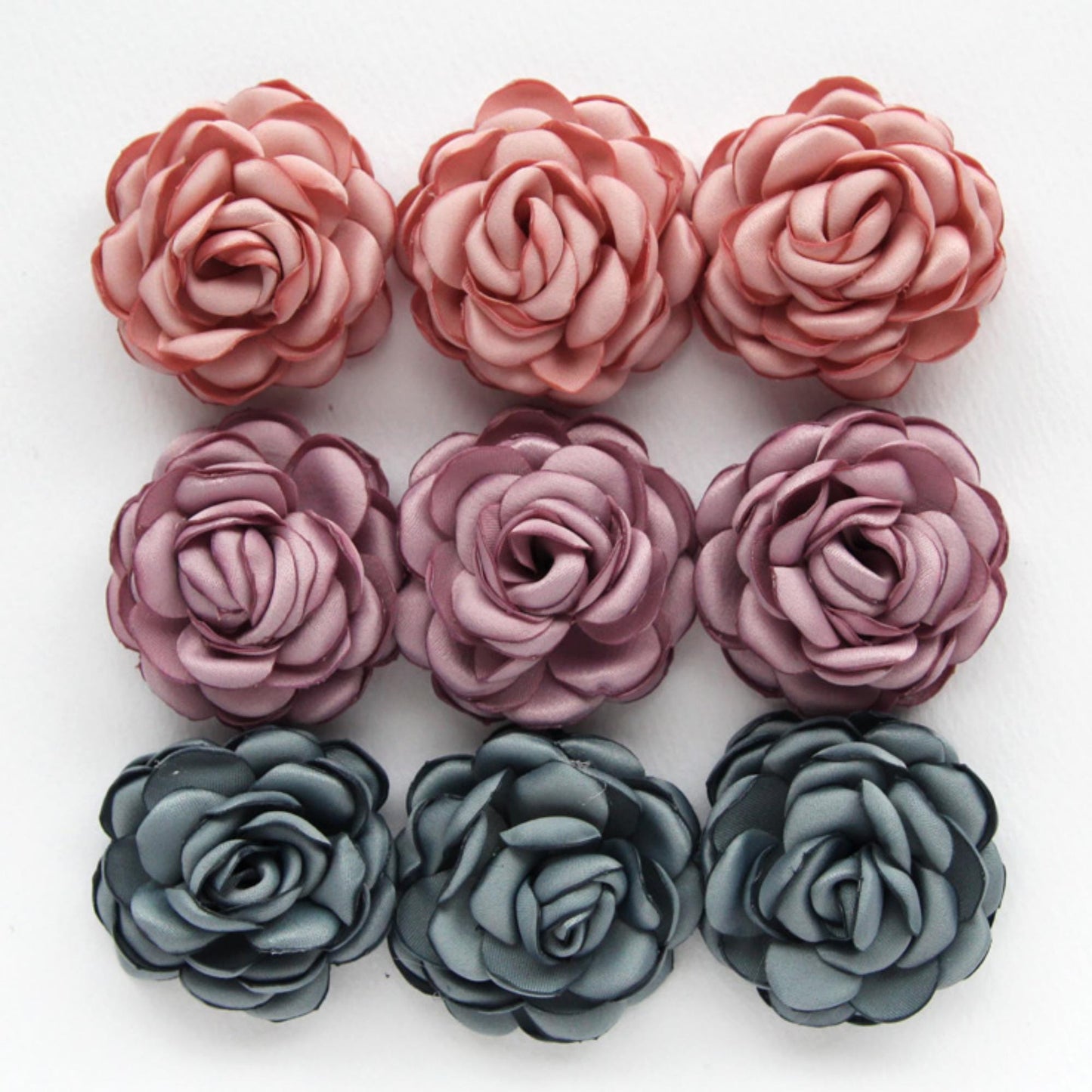 Elegant Satin Rose Corsage 2pcs