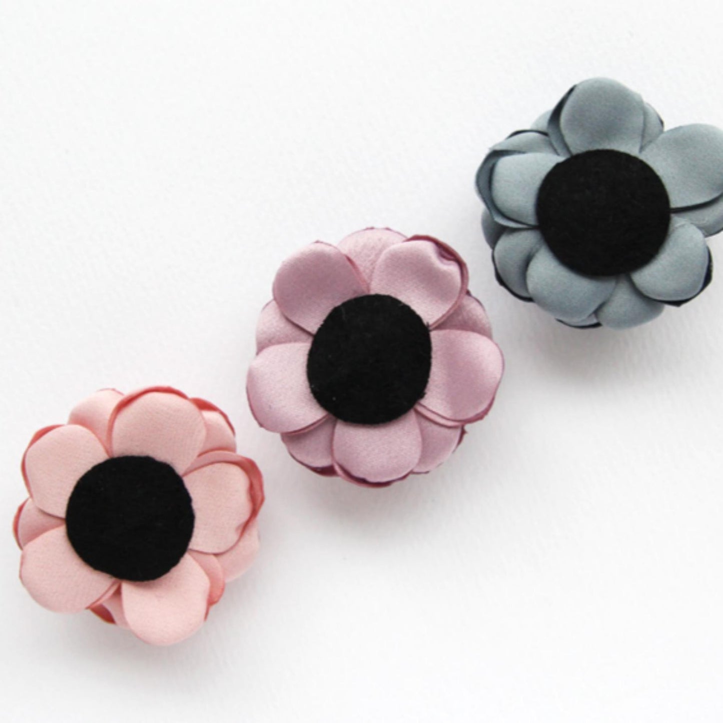 Elegant Satin Rose Corsage 2pcs