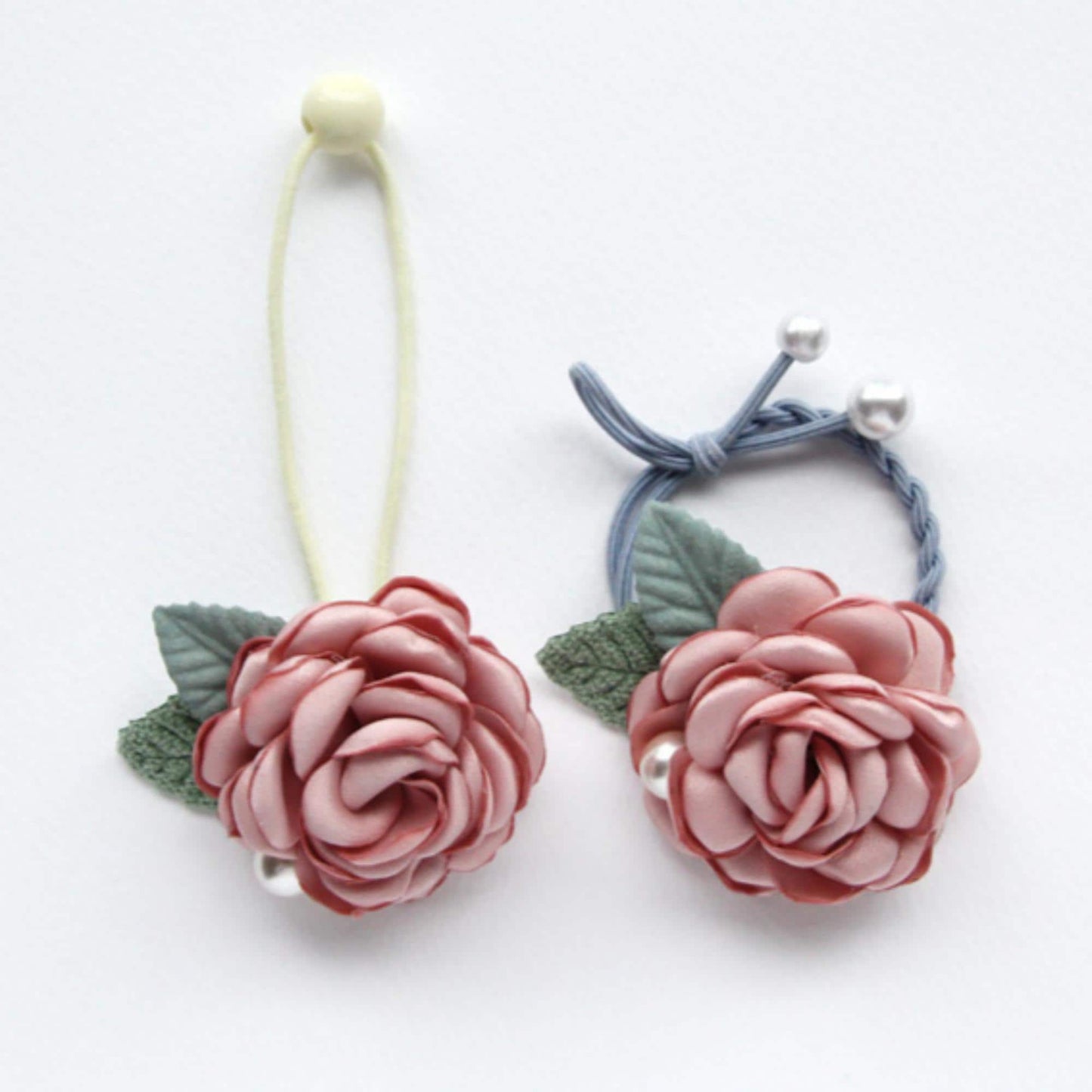 Elegant Satin Rose Corsage 2pcs