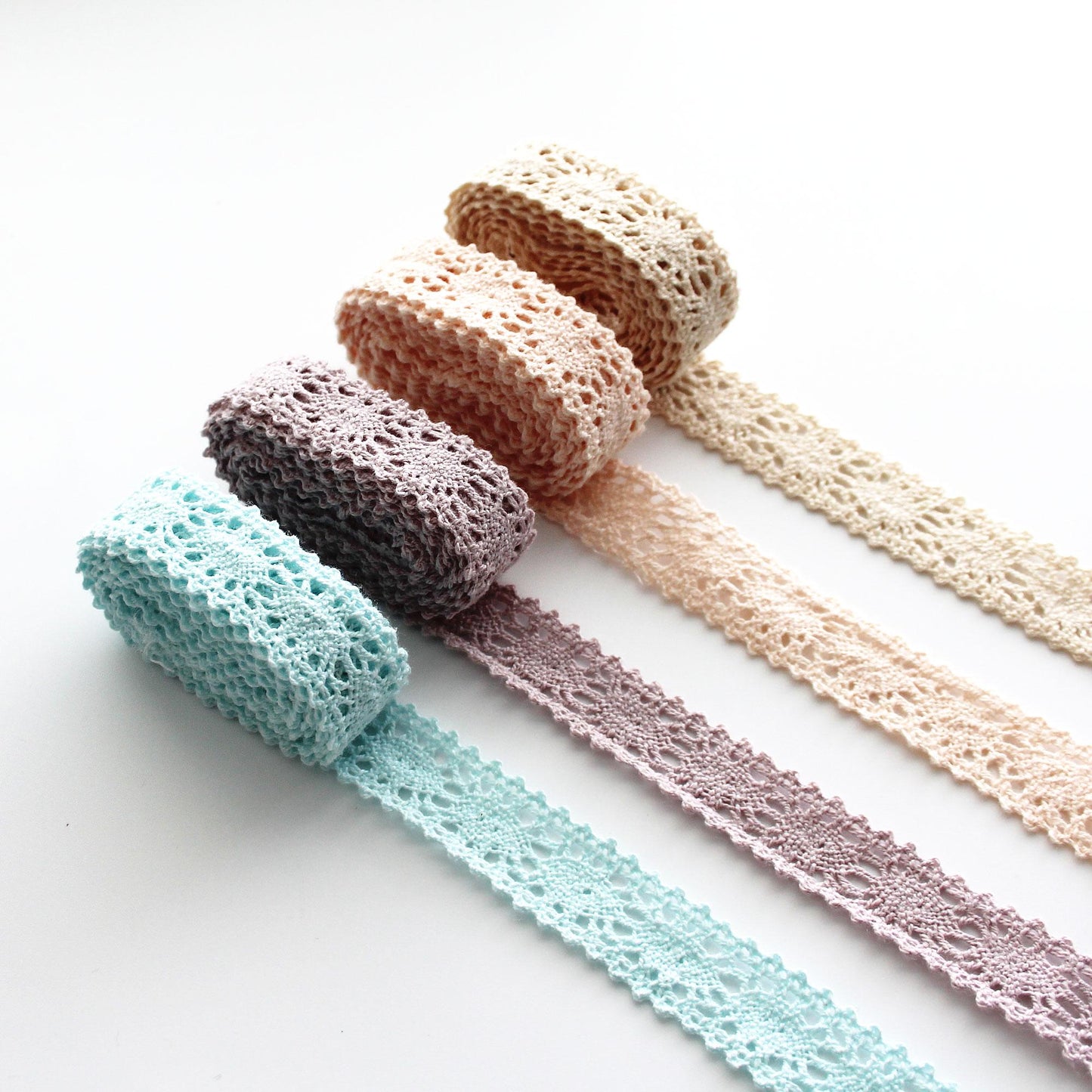 Pastel Lace Trim DIY Crafts, Sewing, Hair Bows, and Gift Wrapping 0.7inWide x 5Yards