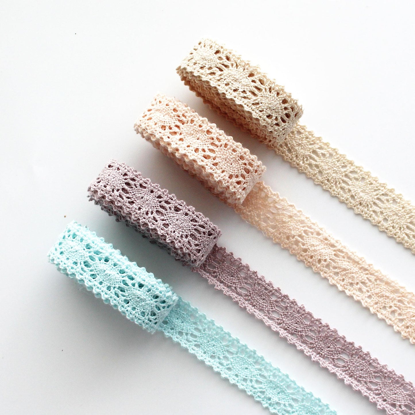 Pastel Lace Trim DIY Crafts, Sewing, Hair Bows, and Gift Wrapping 0.7inWide x 5Yards
