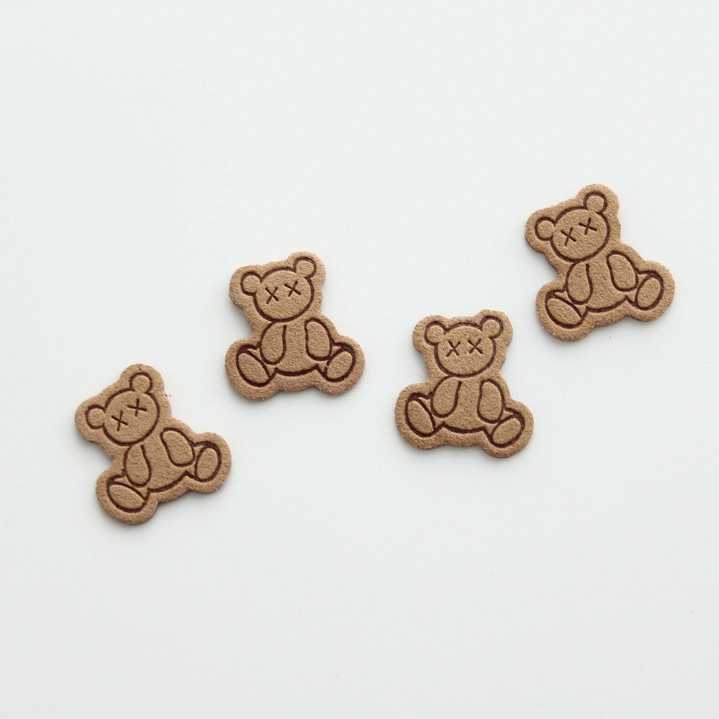 Teddy Bear Patch, Embellishment for DIY 4pcs