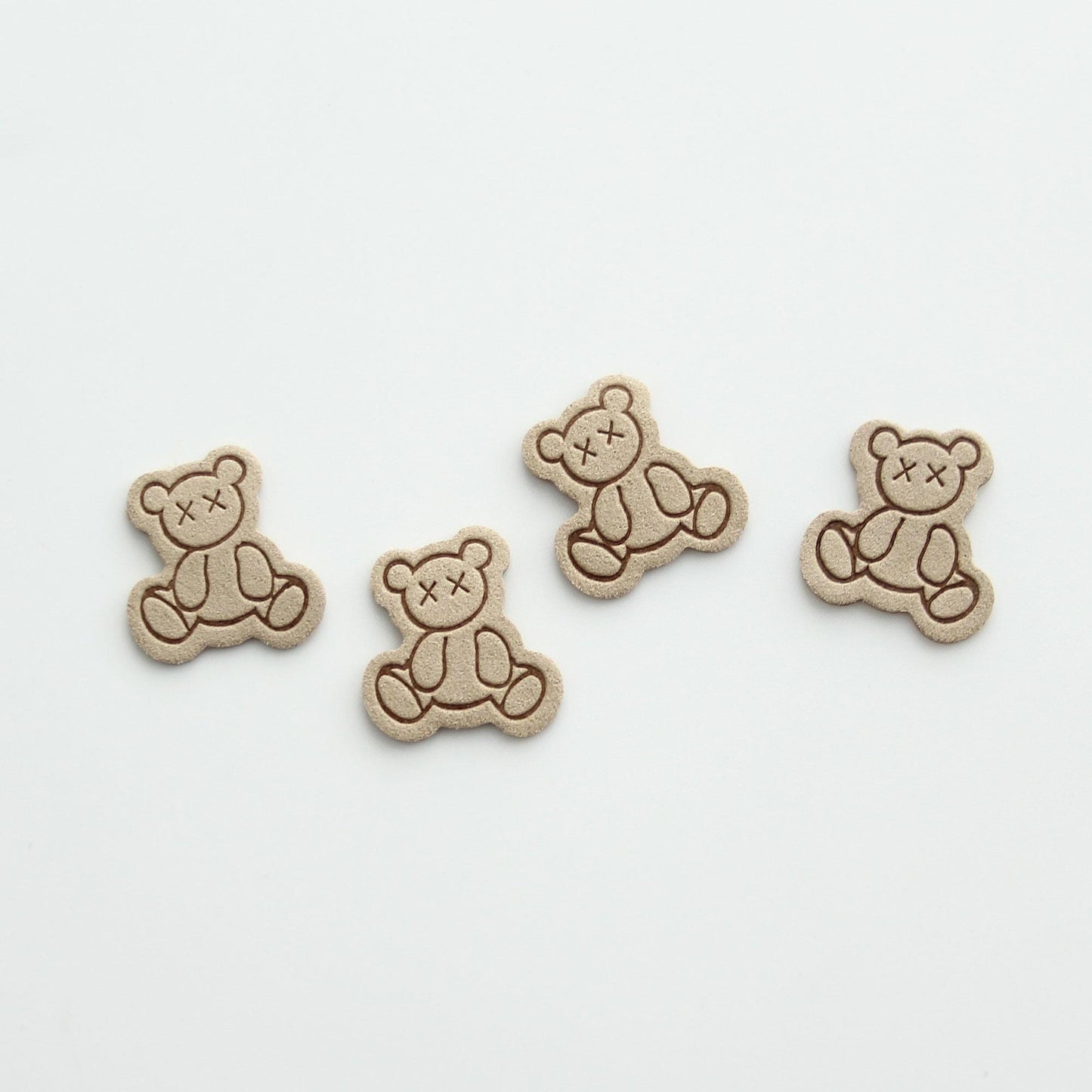 Teddy Bear Patch, Embellishment for DIY 4pcs