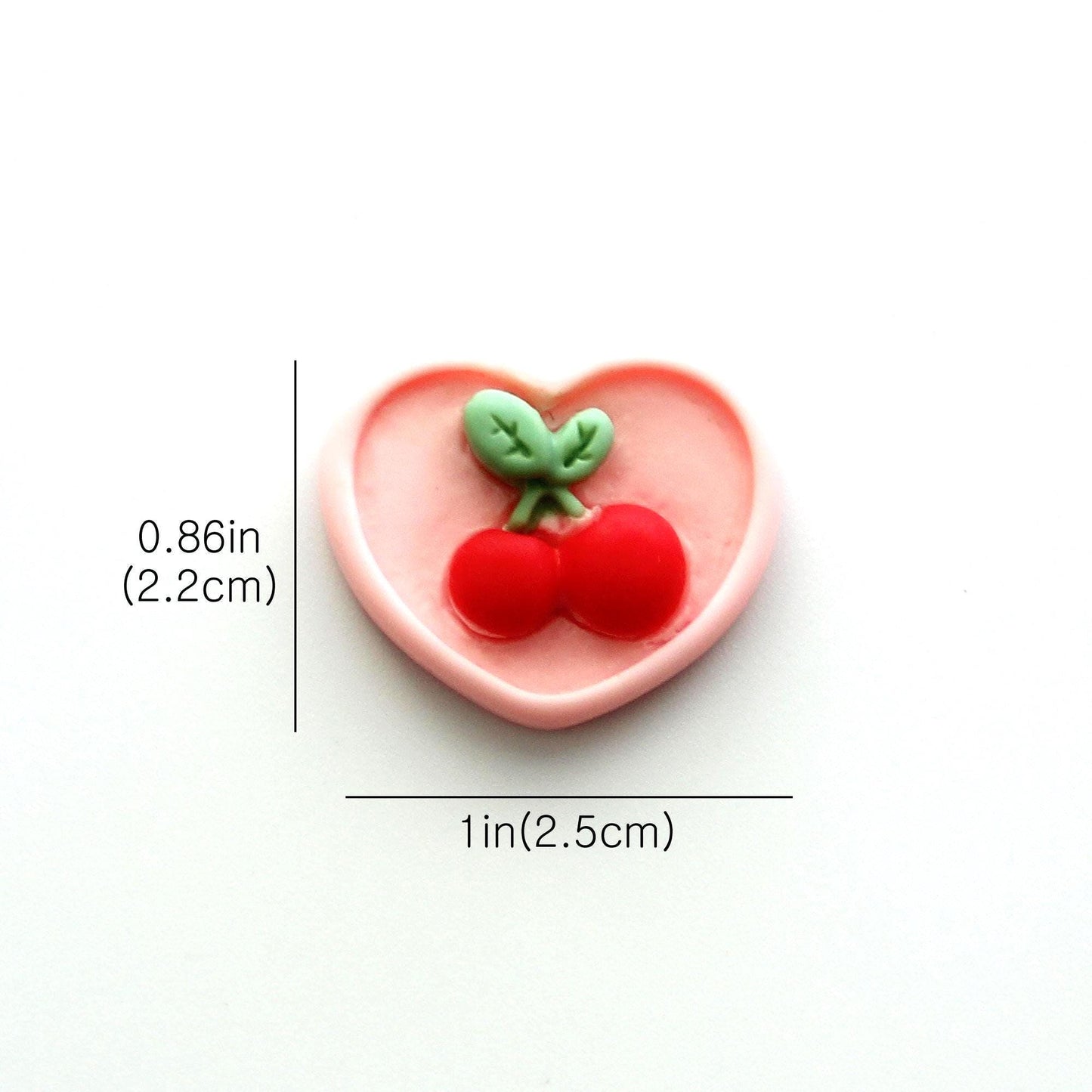 Resin Pastel Flat Back Cabochons Embellishments, Cherry, Strawberry, Bunny, Bear, Flower, Carrot 2pcs
