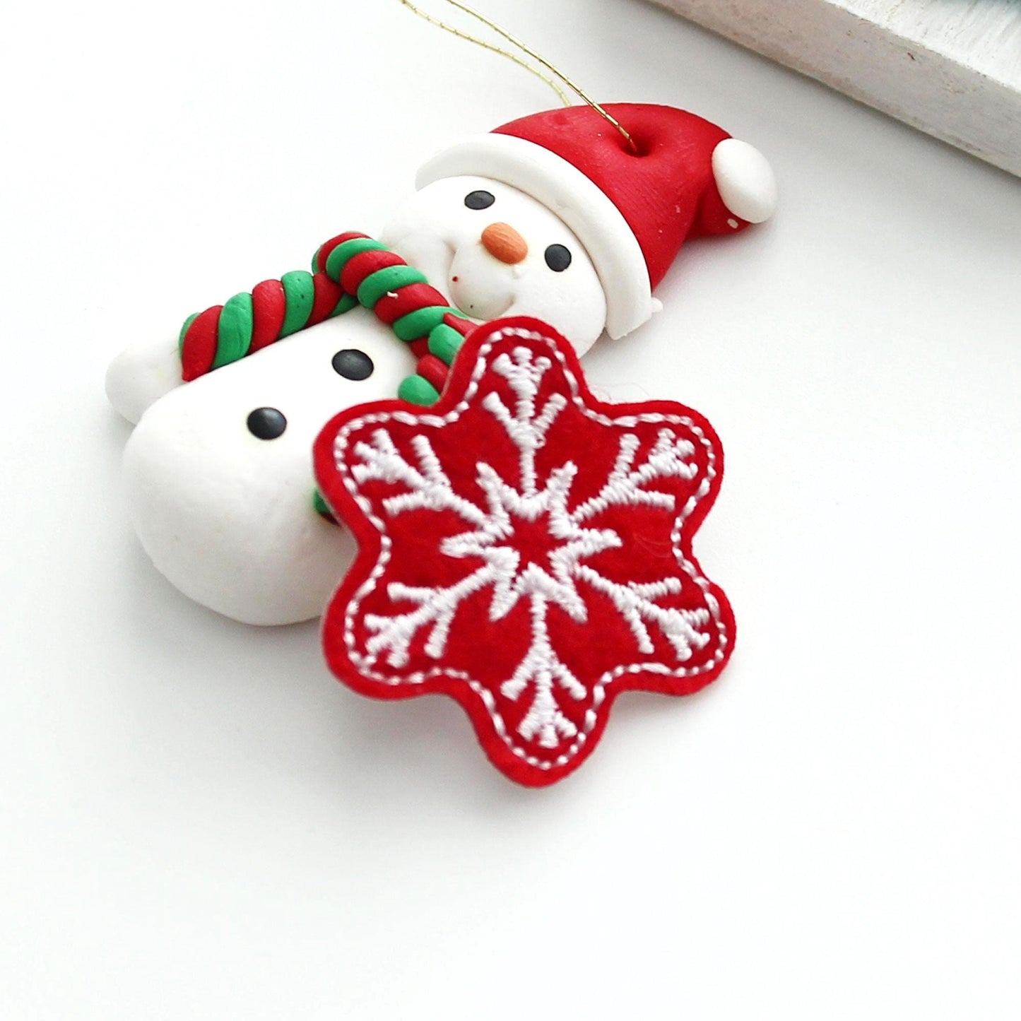 Snowflake Embroidered Patch, Winter Applique,Christmas Decoration Patch 4pcs