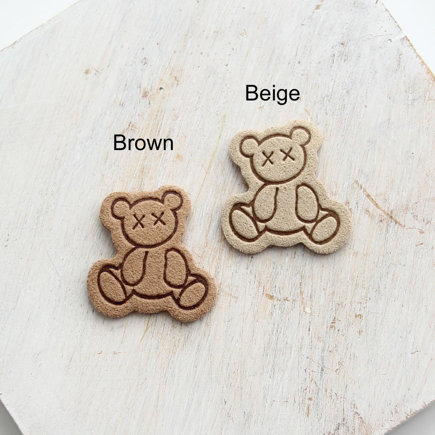Teddy Bear Patch, Embellishment for DIY 4pcs