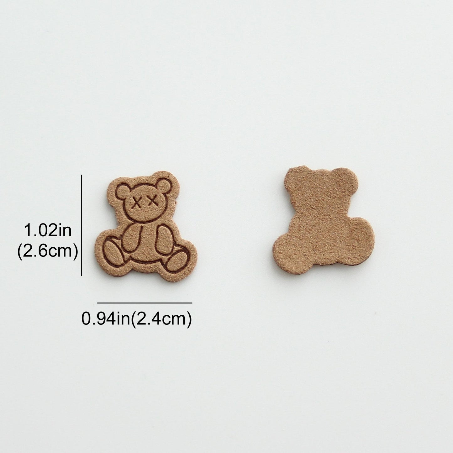 Teddy Bear Patch, Embellishment for DIY 4pcs