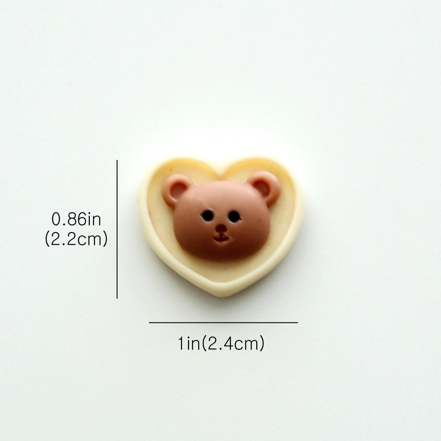 Resin Pastel Flat Back Cabochons Embellishments, Cherry, Strawberry, Bunny, Bear, Flower, Carrot 2pcs