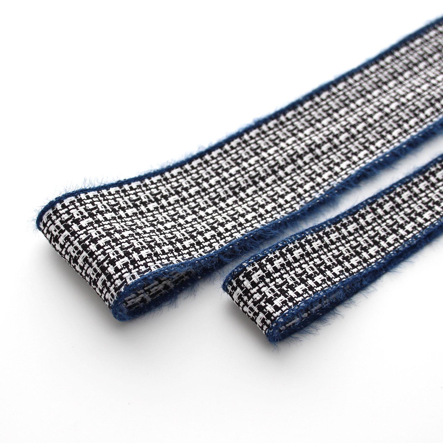 Classic Blue Tweed Ribbon Trim 5Yards