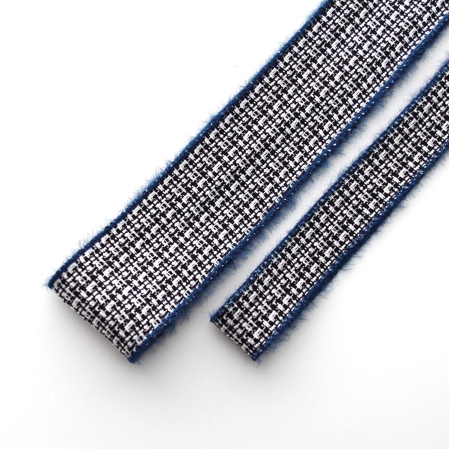 Classic Blue Tweed Ribbon Trim 5Yards